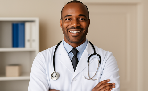 Doctor having a discussion with a patient